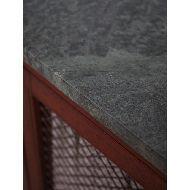 McLain Weisland Regency Custom Mahogany Marble Top Credenza For Sale - Image 11 of 16