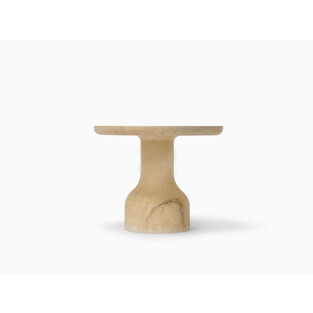 Minimalist Peso Round Side Table in Limestone by Depping & Jørgensen For Sale - Image 10 of 10
