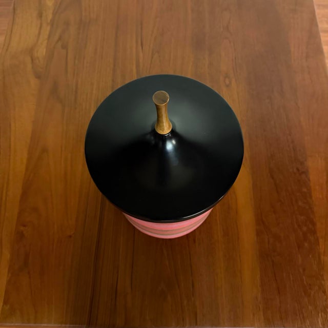 Mid 20th Century Laurids Lonborg Danish Mid-Century Striped Ice Bucket For Sale In Seattle - Image 6 of 10