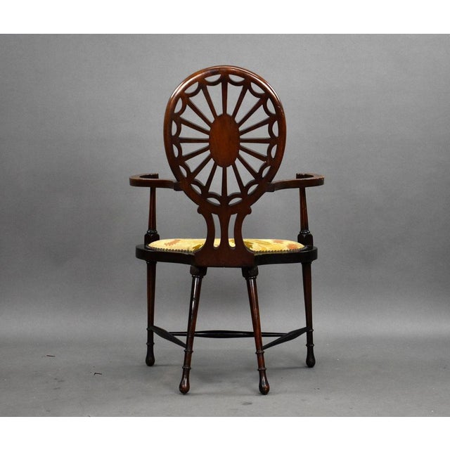 1900 - 1909 Edwardian Mahogany Armchair, 1900 For Sale - Image 5 of 7
