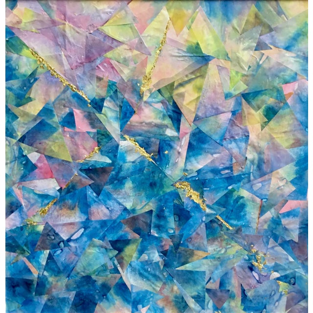 "Spring Dalliance" Original Abstract Collage For Sale - Image 11 of 12