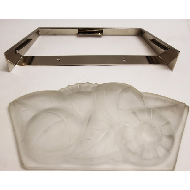 Metal French Art Deco Wall Light by David Guéron for Degue, 1930s For Sale - Image 7 of 10