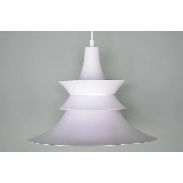 White Vintage Scandinavian Pendant Lamp, 1960s For Sale - Image 8 of 8