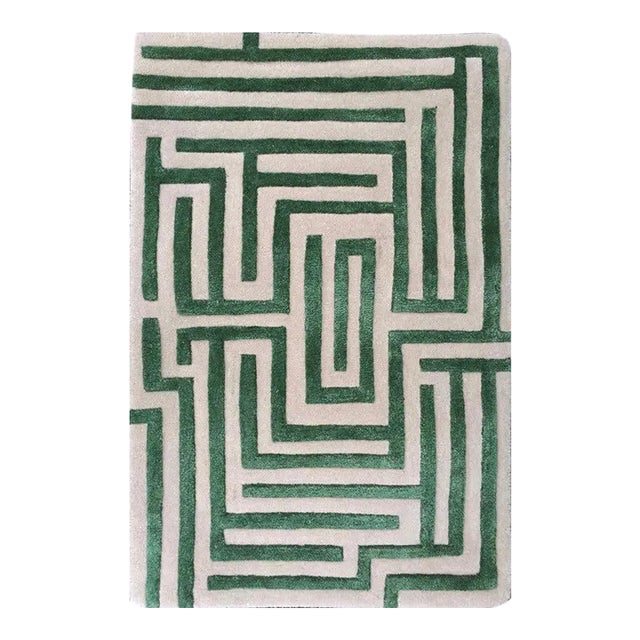 Walk the maze with the Anatolia geometric handmade rug design, named after the birthplace of the ancient word for...