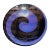 Vintage Ferro Murano Art Glass With Swirl For Sale