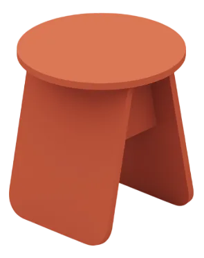 Terracotta Momoko Side Table from Emko
