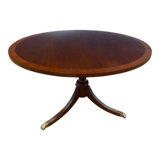 Round Mahogany Table by Leighton Hall - Showroom Sample For Sale