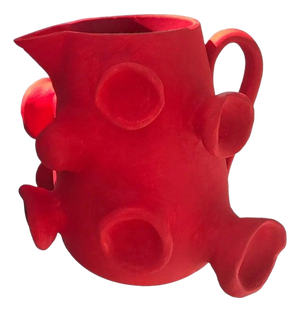 Puff Sculpture in Ceramic by Liliana Silva