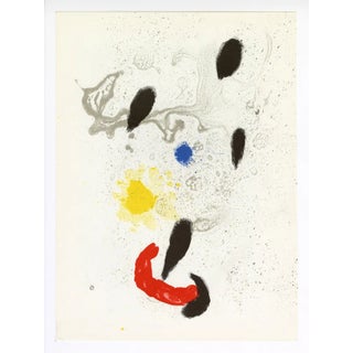 Joan Miro Original Lithograph Dm04139 Derriere Le Miroir 1963 For Sale