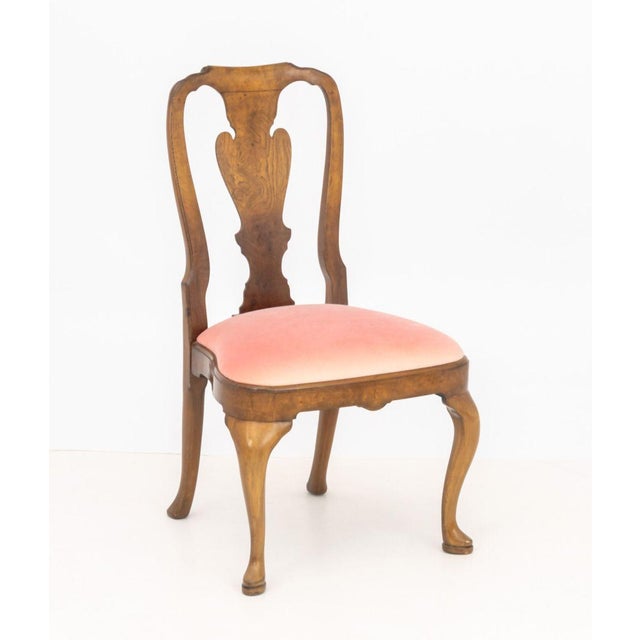 Queen Anne Style Walnut Dining Chairs, 4 For Sale - Image 9 of 11