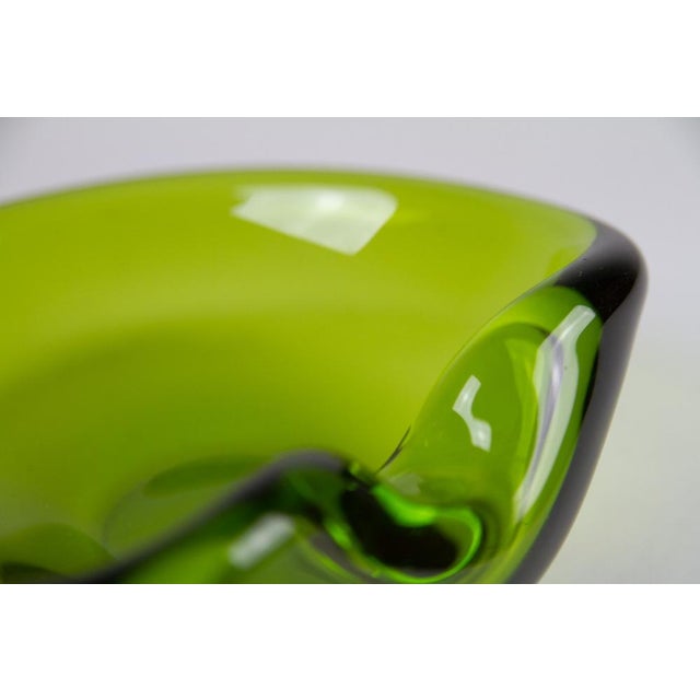 Vintage Danish Maygreen Glass Bowls by Per Lütken for Holmegaard,. 1950s, Set of 2 For Sale - Image 6 of 18