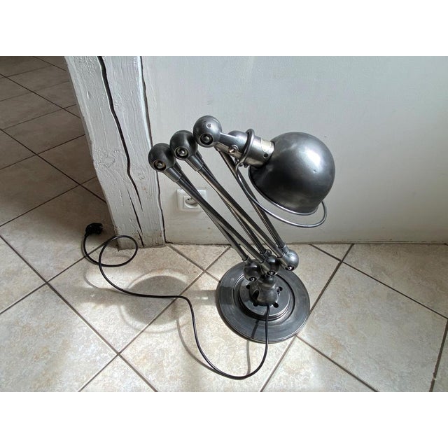 Industrial Graphite Floor Lamp by Jean-Louis Domecq for Jieldé, 1950s For Sale - Image 11 of 13