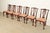 A gorgeous set of six Georgian or Chippendale style dining chairs By Ethan Allen, "18th Century Mahogany" Collection USA,...