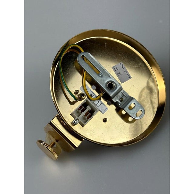 Spage Age Wall Lamp in Glass & Brass, 1970s For Sale - Image 18 of 18