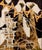 Two forms appear to wind around one another in this compact canvas, their outlines built from layered oil over a ground of...