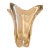 Vintage Daum France Sculpturallarge Crystal Vase – Mid-Century Modern Organic Design For Sale