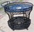 Black 1960s Russell Woodard Mid Century Spun Fiberglass Rolling Bar Cart or Tea Cart For Sale - Image 8 of 13