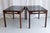 Mid-Century Modern Danish Modern Side Tables in Rosewood and Glass, 1960s, Set of 2 For Sale - Image 3 of 18