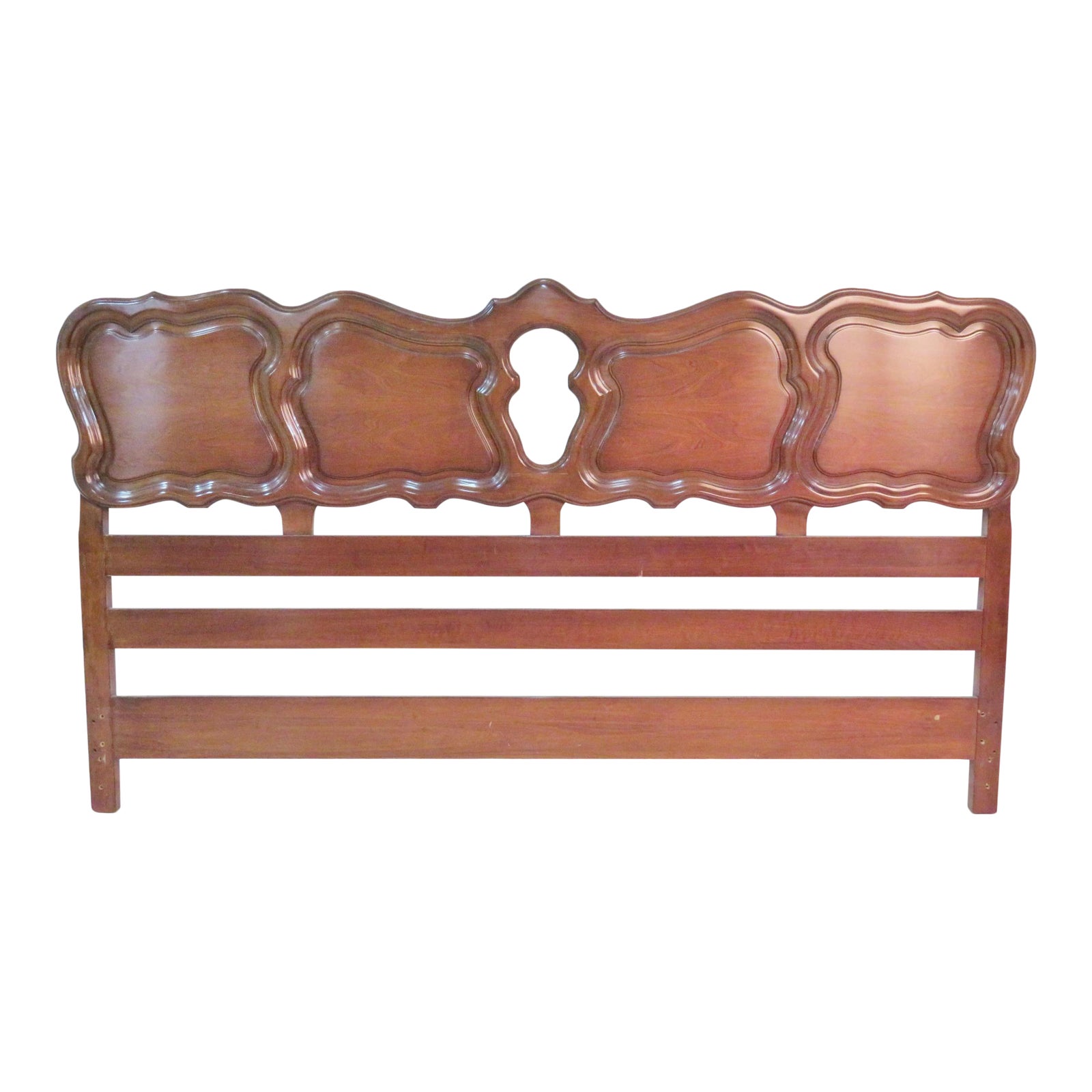 French Style Mahogany King Size Headboard Chairish