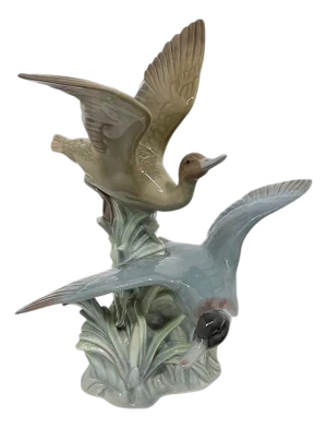 Porcelain Figurine of Flying Ducks from Lladró, 1970s