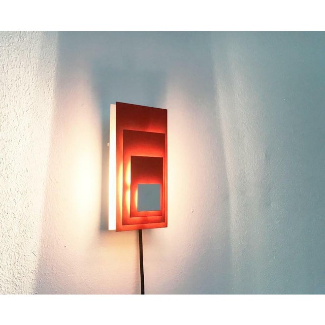 Mid-Century Minimalist Space Age Wall Lamp from Hillebrand, 1960s For Sale - Image 4 of 14