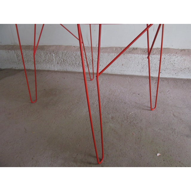 Modernist Architectural Style Painted Steel Cocktail Table Circa 1960 For Sale - Image 9 of 9