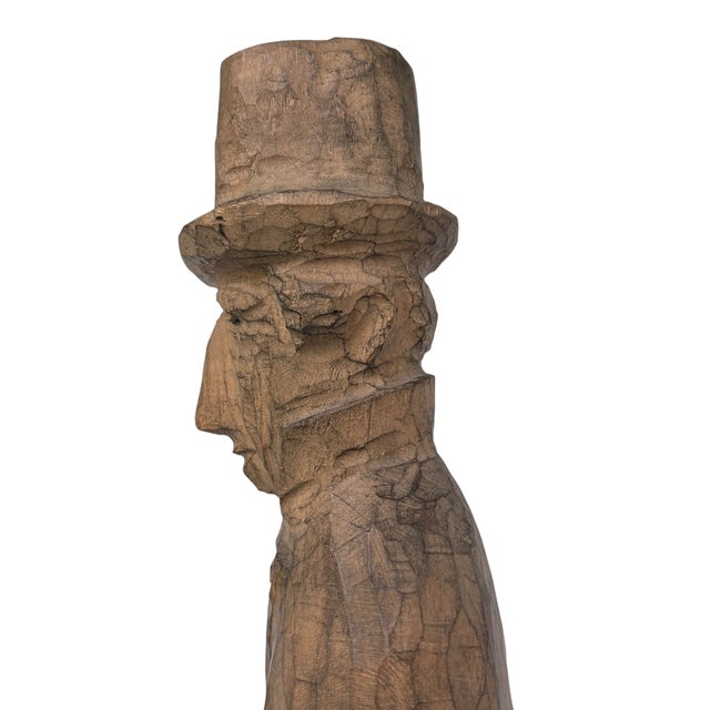 Wood Mid 20th Century Folk Art Wood Sculpture in the Style of Axel Petersson Döderhultarn For Sale - Image 7 of 13