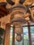 Farmhouse Early 20th Century Large Blue and White Chippy Wood Chandelier For Sale - Image 3 of 14