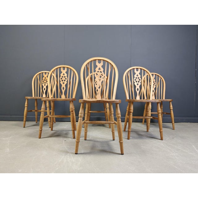 Vintage Dining Chairs from Ercol, 1950s, Set of 6 For Sale - Image 14 of 14