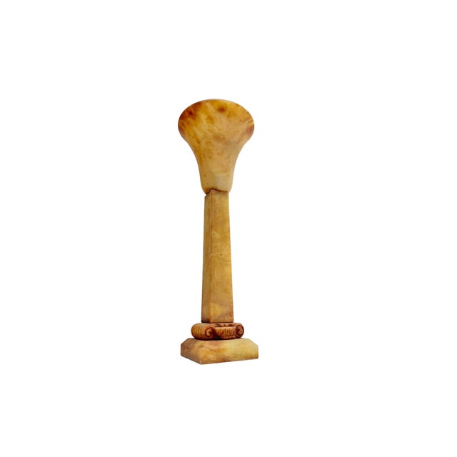 Alabaster Table Lamp with Greek Column Capital from Pegasam Spain, 1970s For Sale - Image 12 of 12
