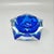 1960s Astonishing Blue Ashtray or Vide Poche Rare Designed By Flavio Poli for Seguso in Murano Glass. The item is in...