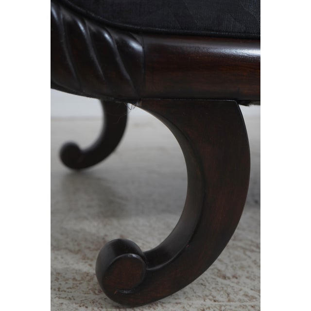 Henredon Mahogany Regency Chase Fainting Couch or Recamier For Sale - Image 14 of 18