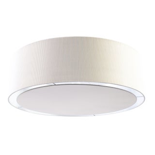 CB2 Extra Large White Pendant Light For Sale