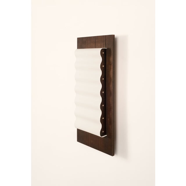 Contemporary Frame Wood L Wall Light by Violaine d'Harcourt For Sale - Image 3 of 5