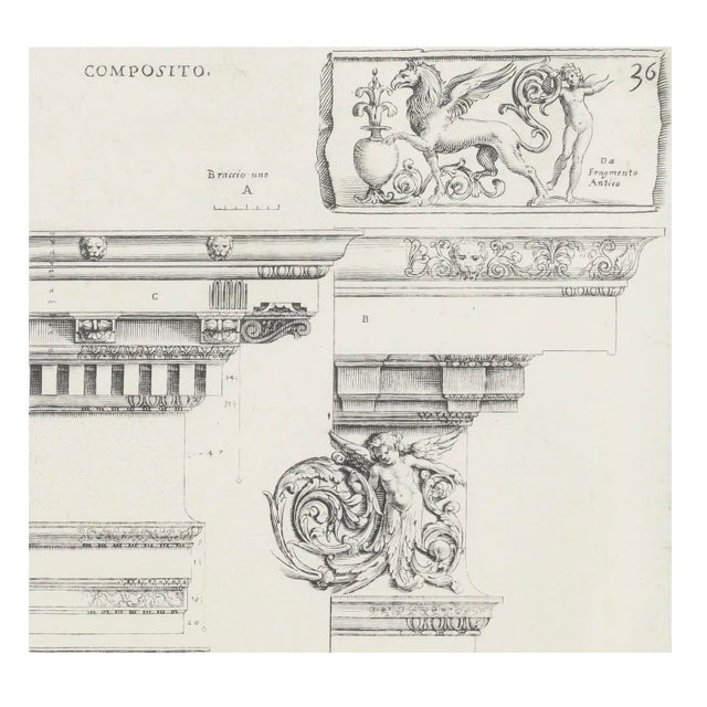 Set of 8 Antique Giovanni Battista Piranesi Framed Italian Architectural Prints For Sale - Image 9 of 11