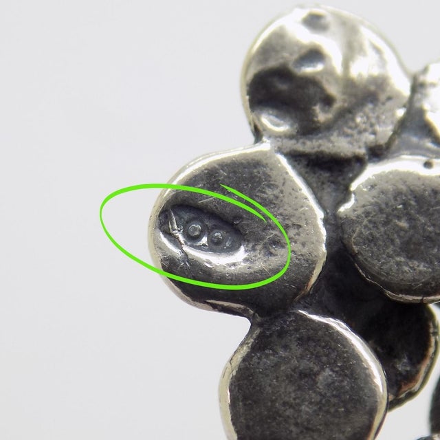 Vintage Italian Handmade Genuine Silver Cornucopia Lucky Charm Figurine Sculpture Miniature For Sale - Image 6 of 8