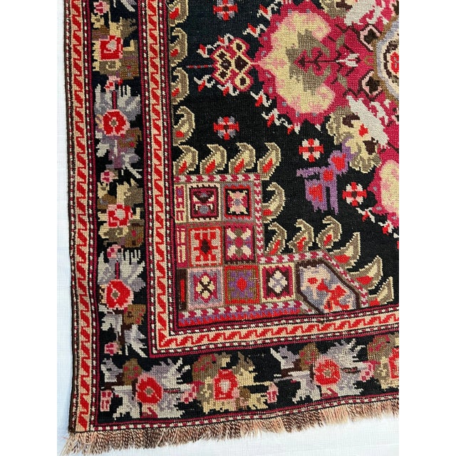 Traditional 1900s Antique Karabagh Rug For Sale - Image 3 of 5