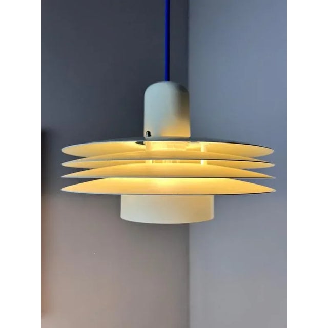 White Model 763 Slatted Lamp from Horn For Sale - Image 4 of 11