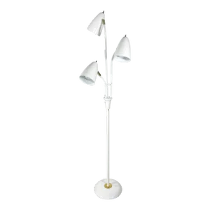1950s Gerald Thurston Triennale Floor Lamp for Lightolier in White