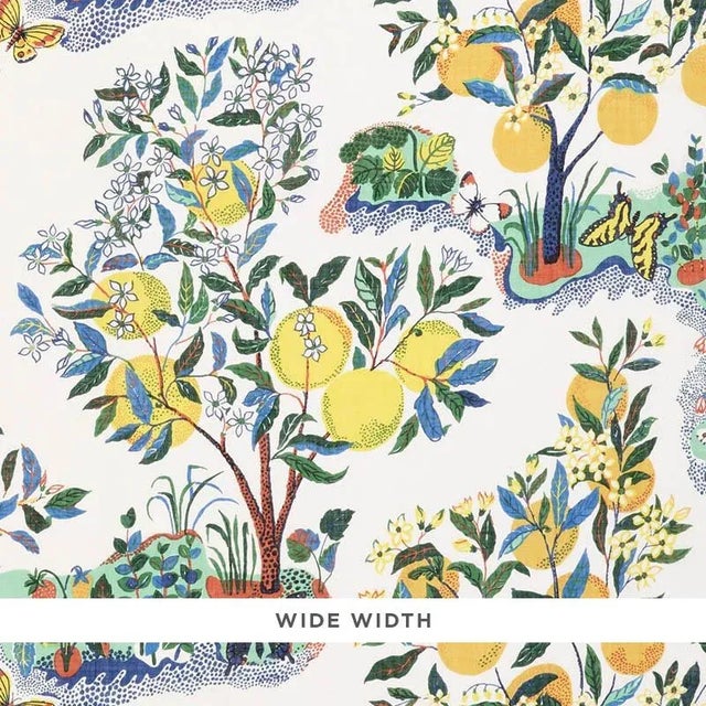 Printed on a sheer linen-blend ground, this 1947 Josef Frank pattern bears the designer's signature color and whimsy. Also...
