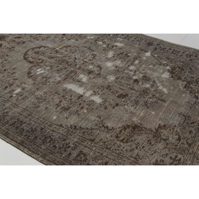 Grey Vintage Anatolian Wool Carpet For Sale - Image 9 of 10