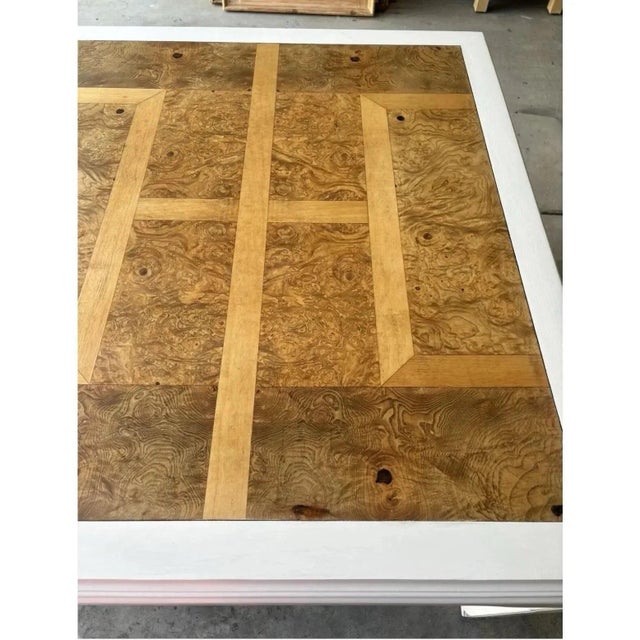 Offered is a solid wood dining table by Century Furniture from their Chin Hua collection. This heavy vintage table...