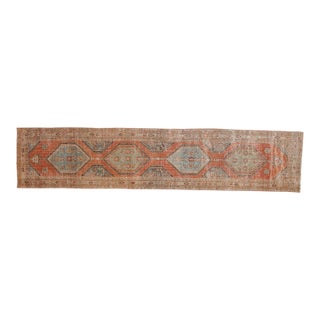 Vintage Distressed Northwest Persian Rug Runner - 3' x 14'2" For Sale