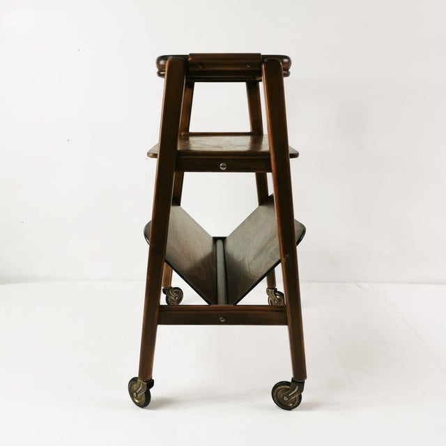 1950s Italian Modern Bar Serving Cart, Italy, 1950s For Sale - Image 5 of 16