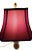 Oxblood Porcelain Ginger Jar Handled Table Lamp For Sale - Image 9 of 11