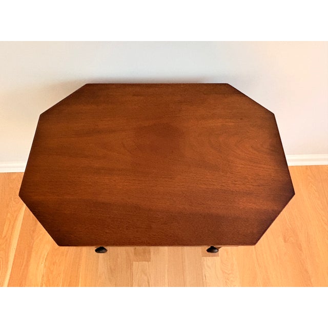 Kittinger 1970s Kittinger Buffalo Mahogany Octagonal End Tables, Pair For Sale - Image 4 of 14