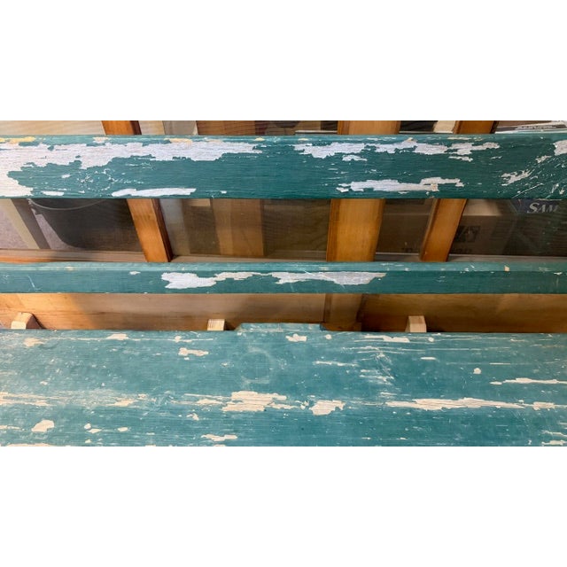 Late 19th Century Antique American Wood Bench, Pennsylvania Provenance For Sale - Image 5 of 6