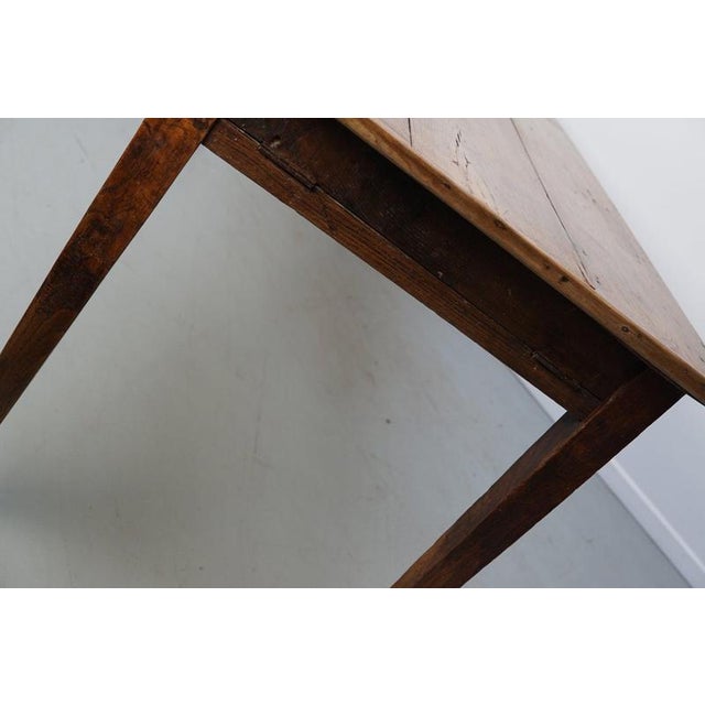 Large 19th Century French Rustic Elm Farmhouse Dining Table For Sale - Image 14 of 17