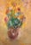 Michael Forster (bn. India, 1907-2002) Vase of flowers, an impression, signed, dated 1984, Polymer medium / Acrylic on...