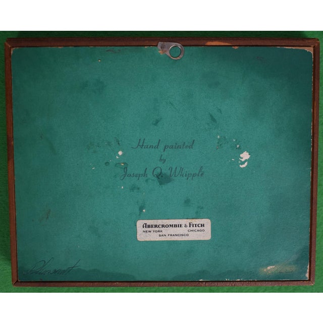 Art Sz: 4 5/8"H x 6 1/8"W Frame Sz: 6 1/4"H x 7 7/8"W Joseph Quinn Whipple, Sr. (American, 1917-2008) was a nationally...
